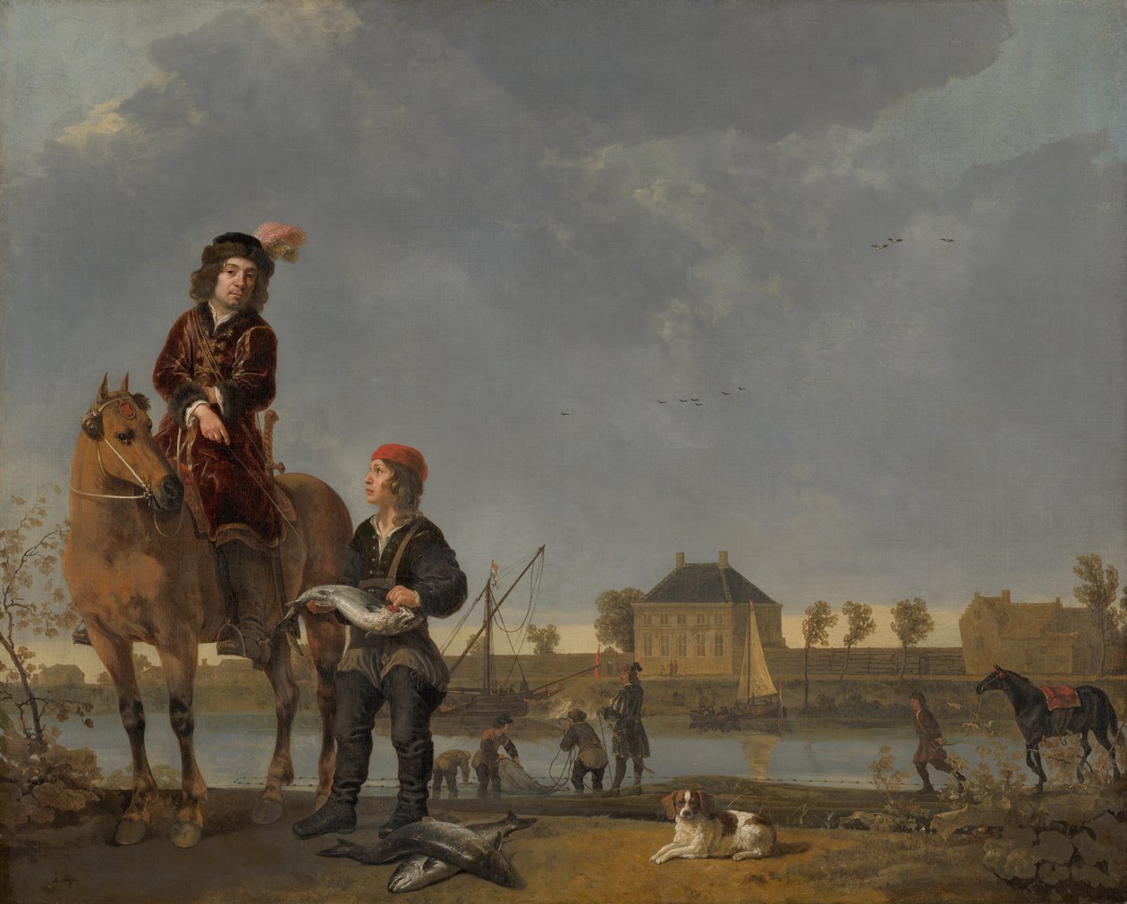 Pieter de Roovere lovas portréja alkotó: Aelbert Cuyp