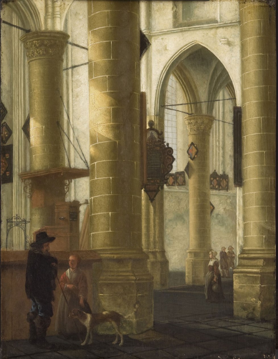 A Grote Kerk belseje, Dordrecht alkotó: Aelbert Cuyp