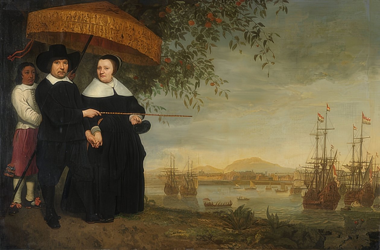 A Dutch East India Company (VOC) kereskedője. 1640-60 körül alkotó: Aelbert Cuyp