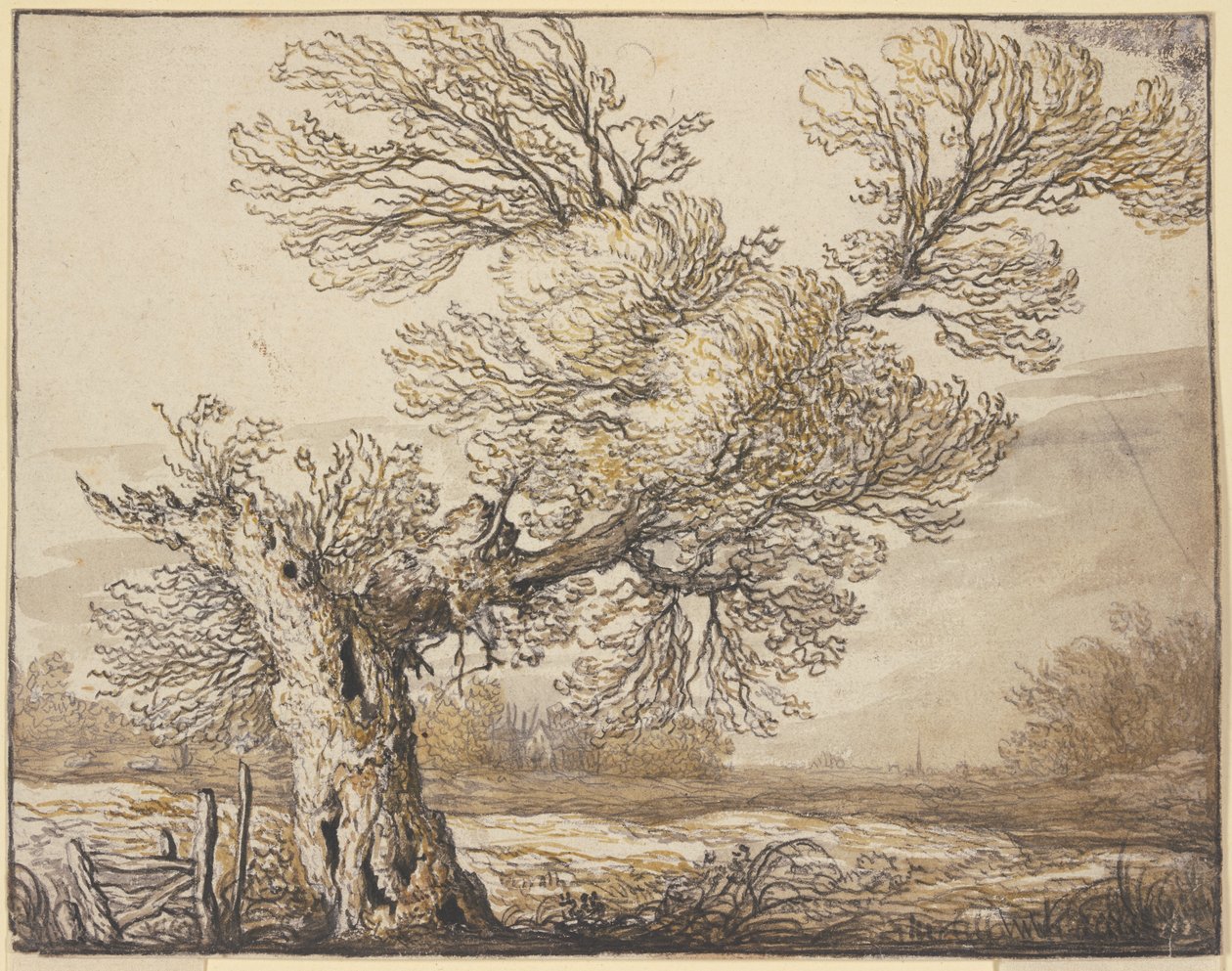 Táj Dordrecht közelében alkotó: Aelbert Cuyp