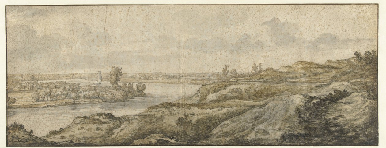 Táj egy folyóval alkotó: Aelbert Cuyp