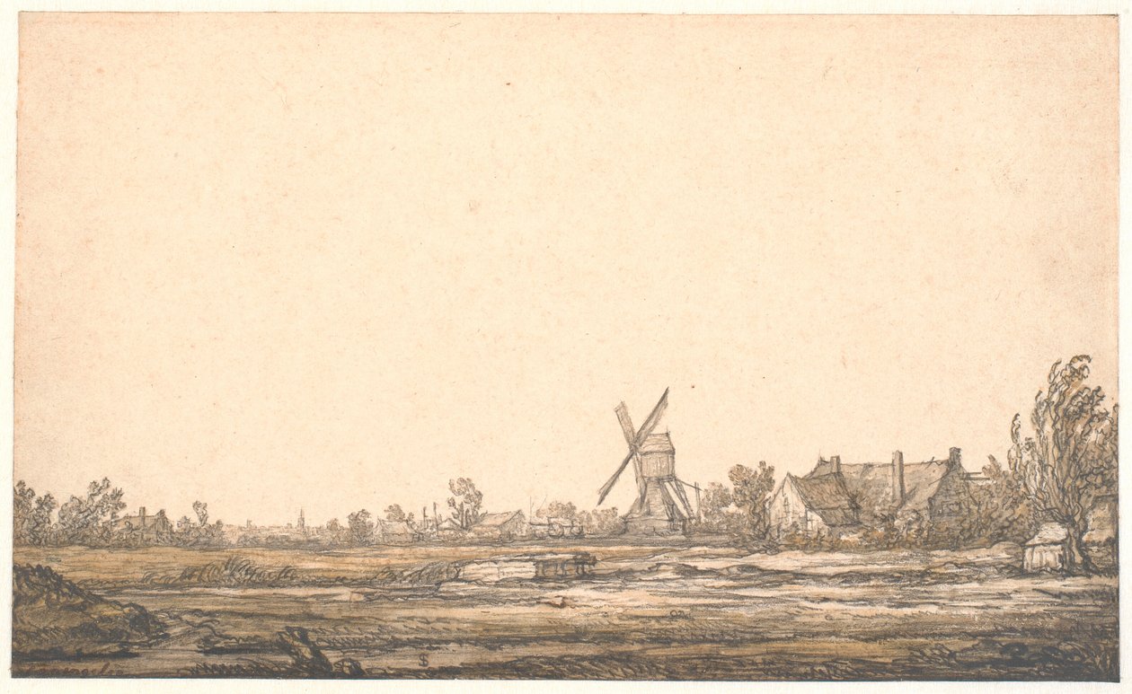 Táj malommal alkotó: Aelbert Cuyp