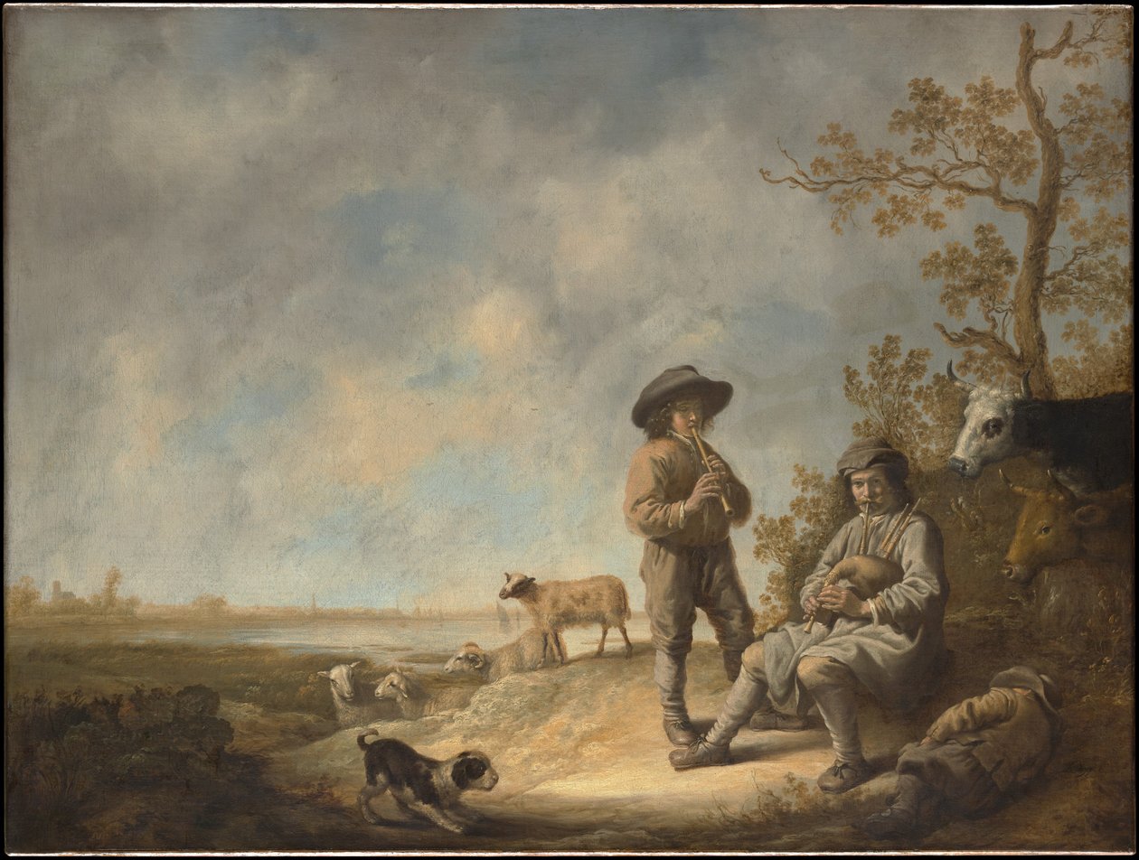 Fuvolázó pásztorok alkotó: Aelbert Cuyp