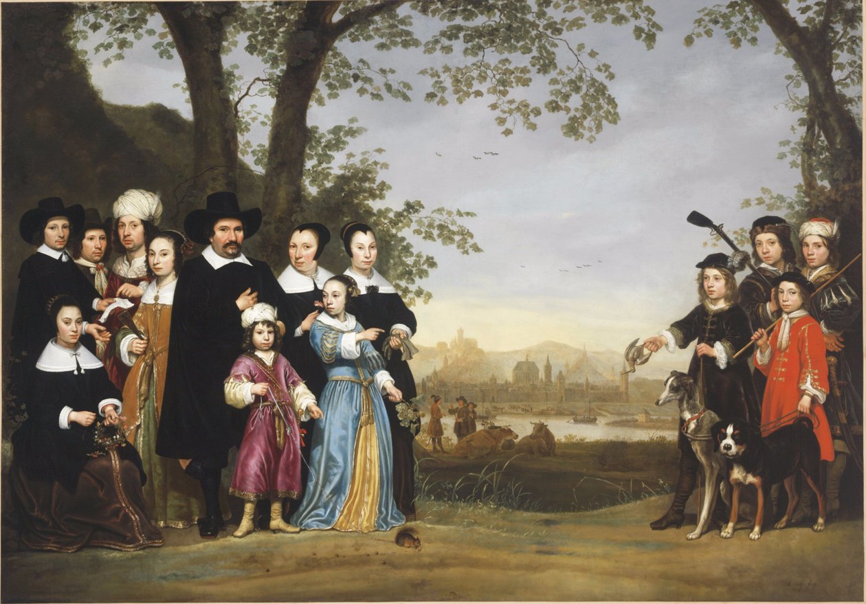 A Sam család portréja alkotó: Aelbert Cuyp