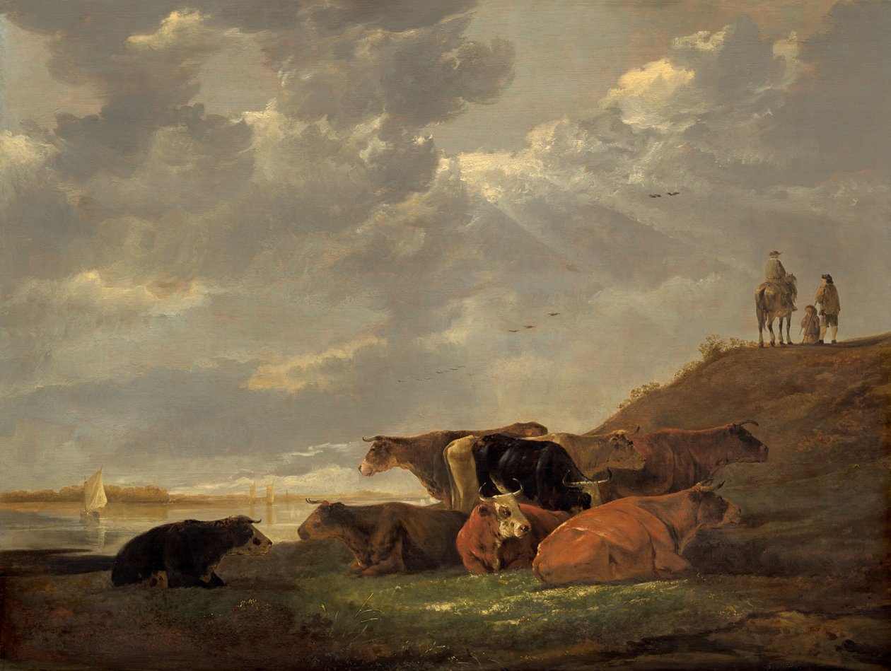 Folyói táj tehenekkel alkotó: Aelbert Cuyp