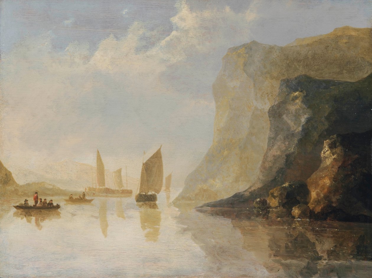 Folyami táj csónakokkal alkotó: Aelbert Cuyp