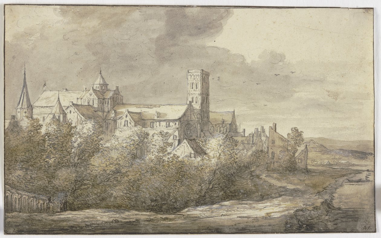 A Szent Mária-templom Utrechtben alkotó: Aelbert Cuyp