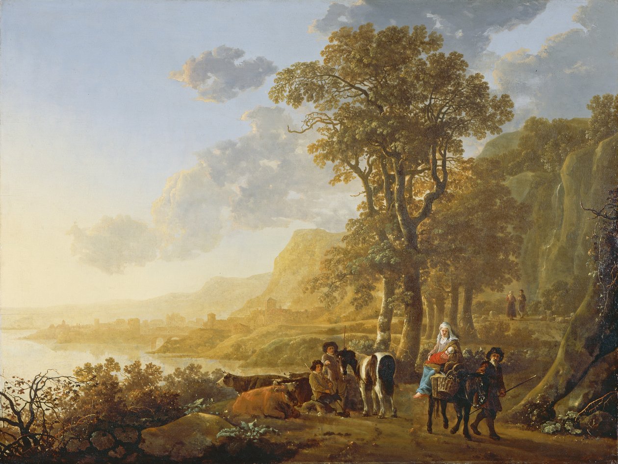Menekülés Egyiptomba alkotó: Aelbert Cuyp