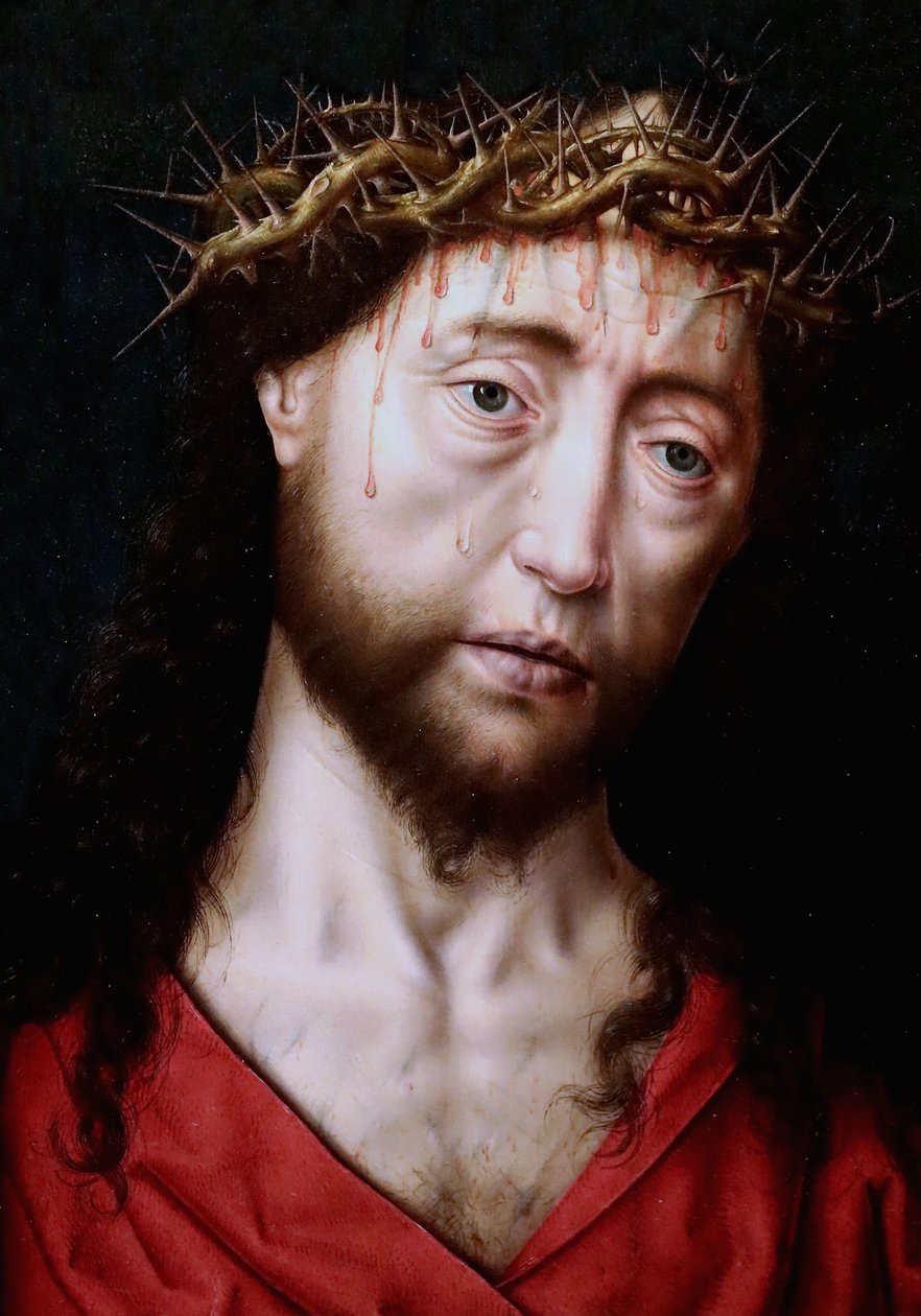 holland: Krisztus tövissel koronázva / Krisztus portréja alkotó: Aelbrecht Bouts