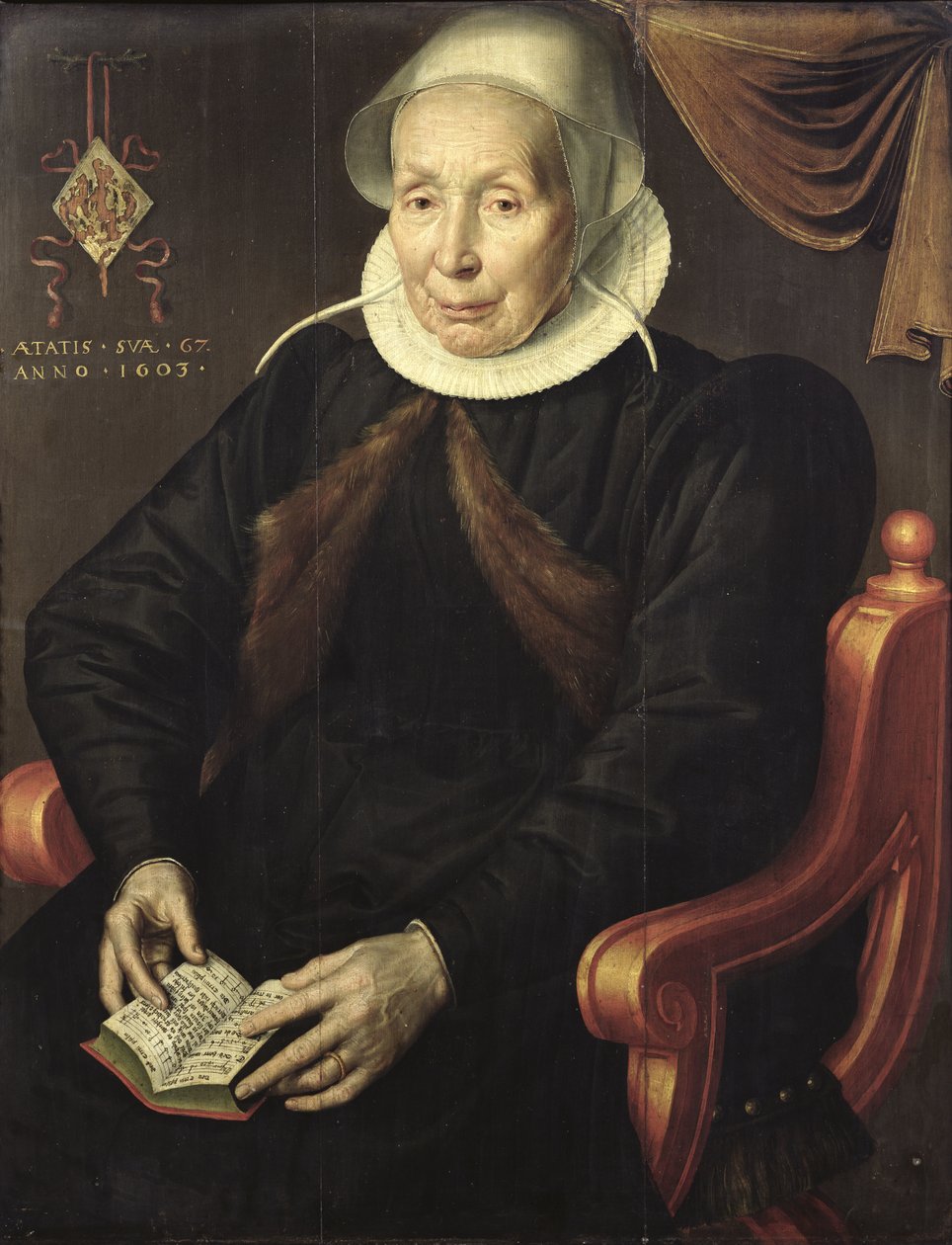 Idős nő portréja, 1603 alkotó: Aert Pietersz.