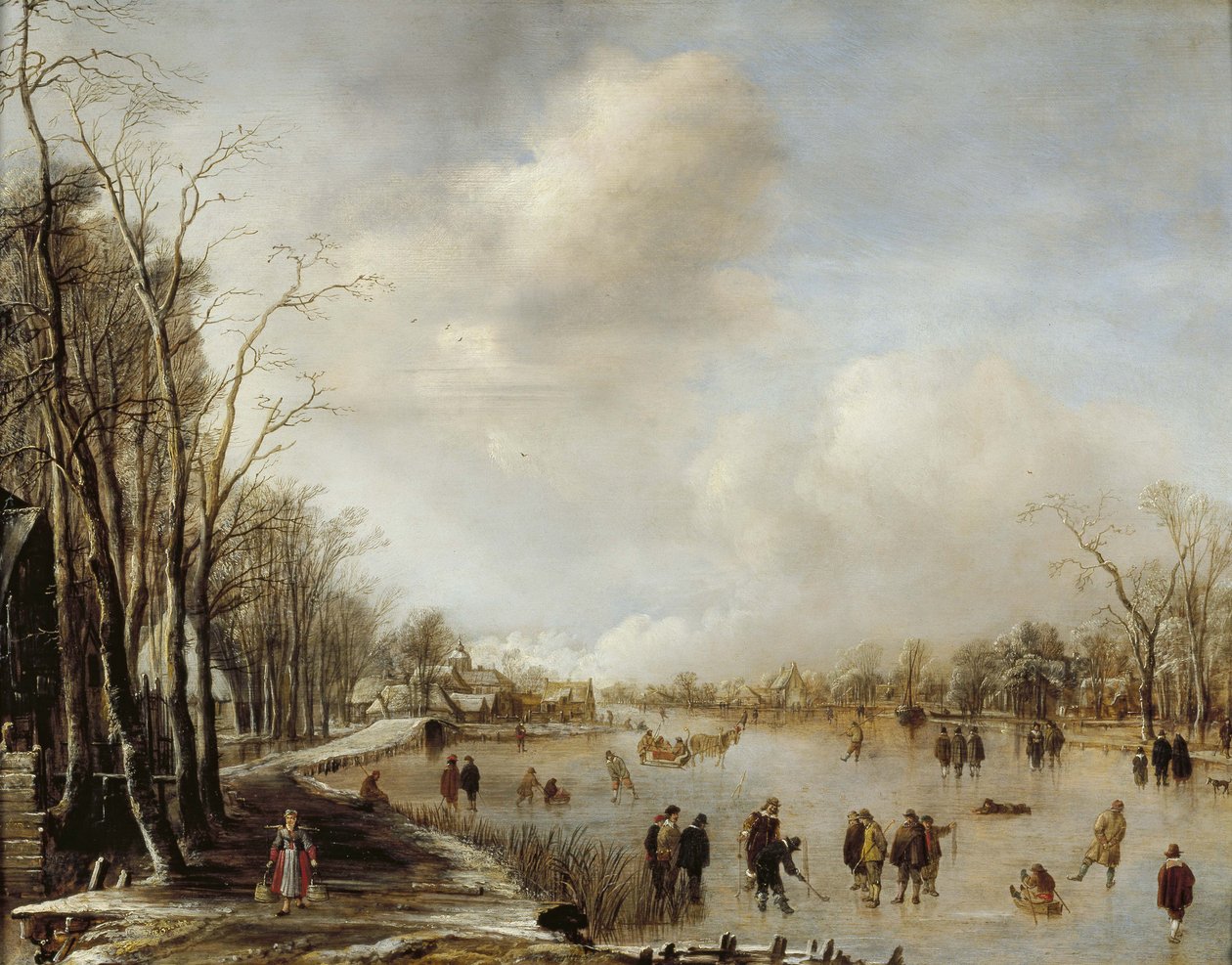 Téli táj, 1645 alkotó: Aert van der Neer