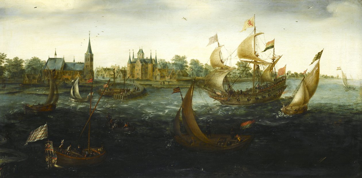 Az egység IJsselmonde előtt, 1618 alkotó: Aert Anthonisz