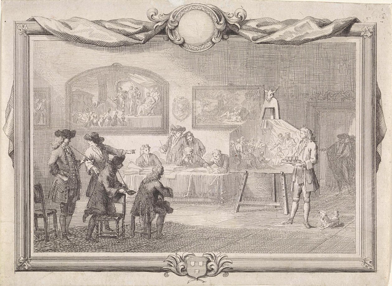Szent Lukács céhe Dordrechtben, 1736 alkotó: Aert Schouman