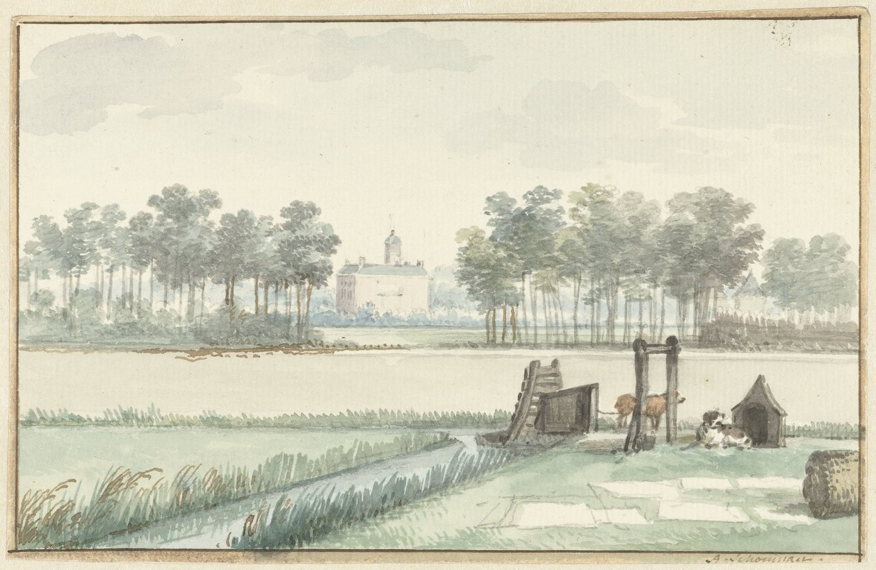 Ter Hooge kastély Walcherenben alkotó: Aert Schouman