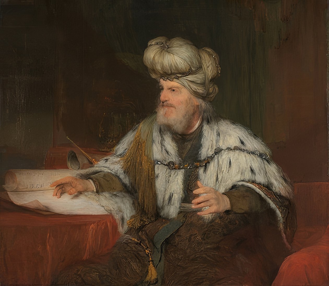 Dávid király. 1680-85 alkotó: Aernt de Gelder