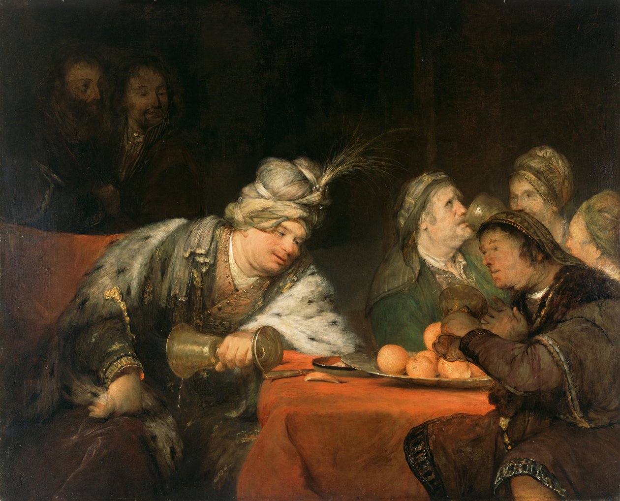 Ahasvérus lakoma, 1680-as évek alkotó: Aernt de Gelder