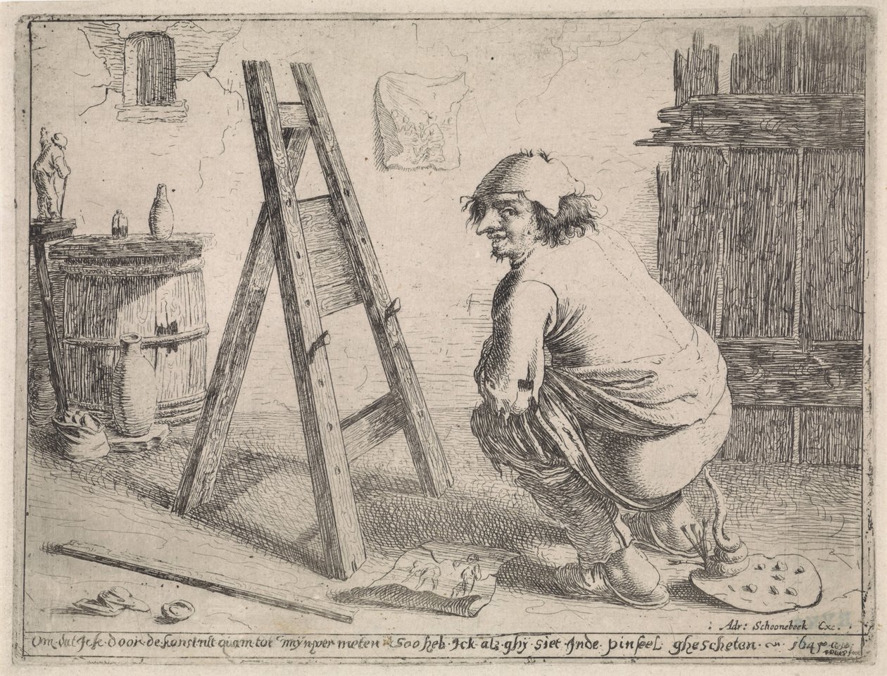 A szar művész alkotó: Aert van Waes