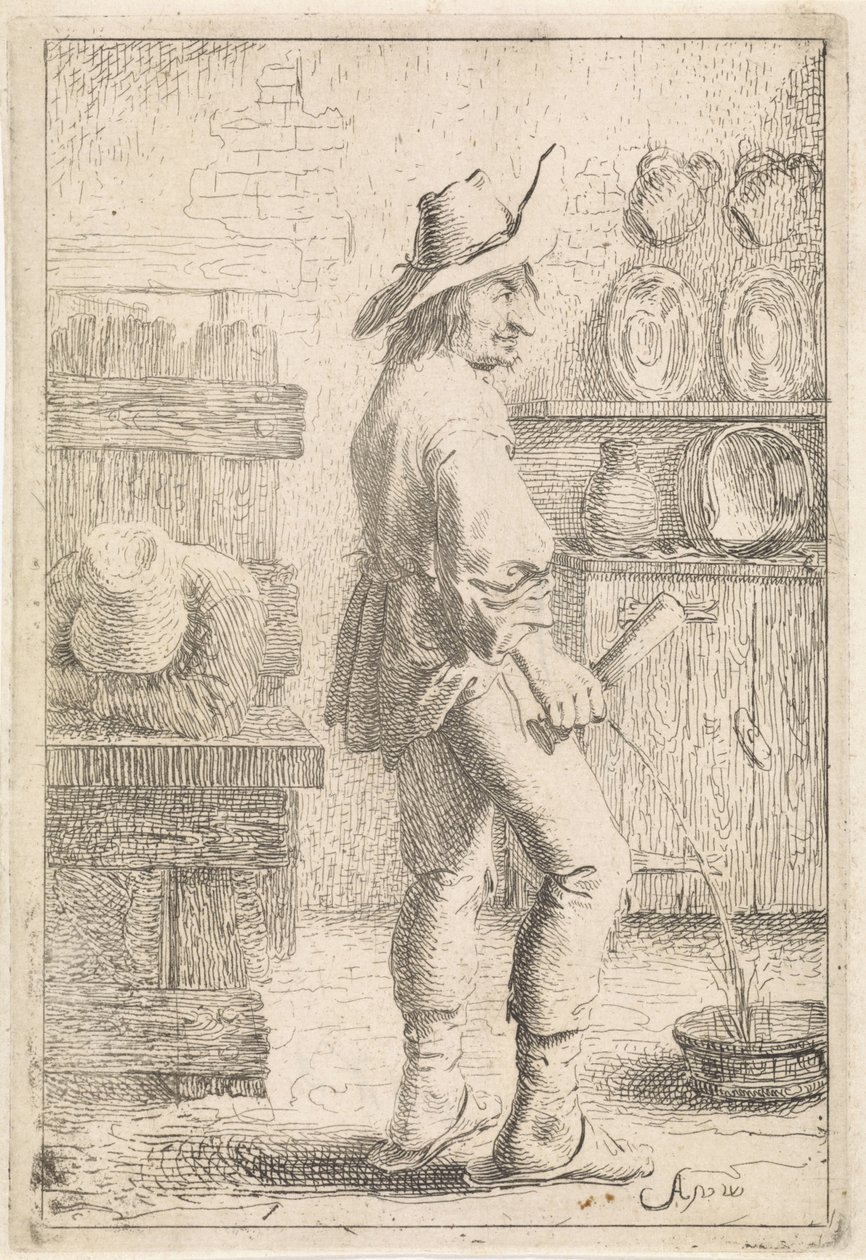Dühös ember alkotó: Aert van Waes