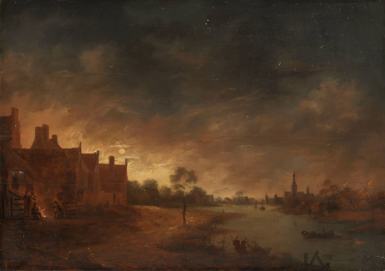 River View a Holdfény által alkotó: Aert van der Neer (copy after)