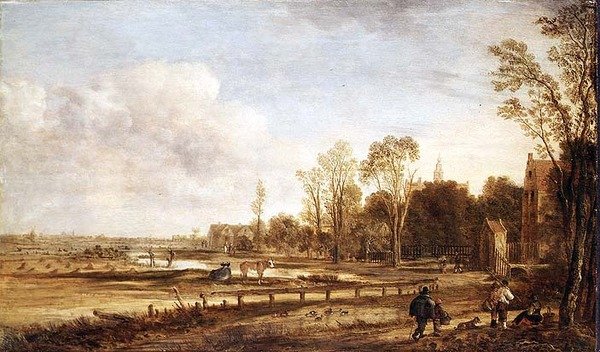 Táj Haarlem közelében alkotó: Aert van der Neer