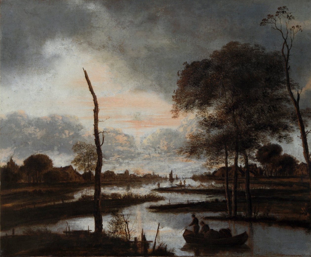 „River View: Este”, 17. század alkotó: Aert van der Neer