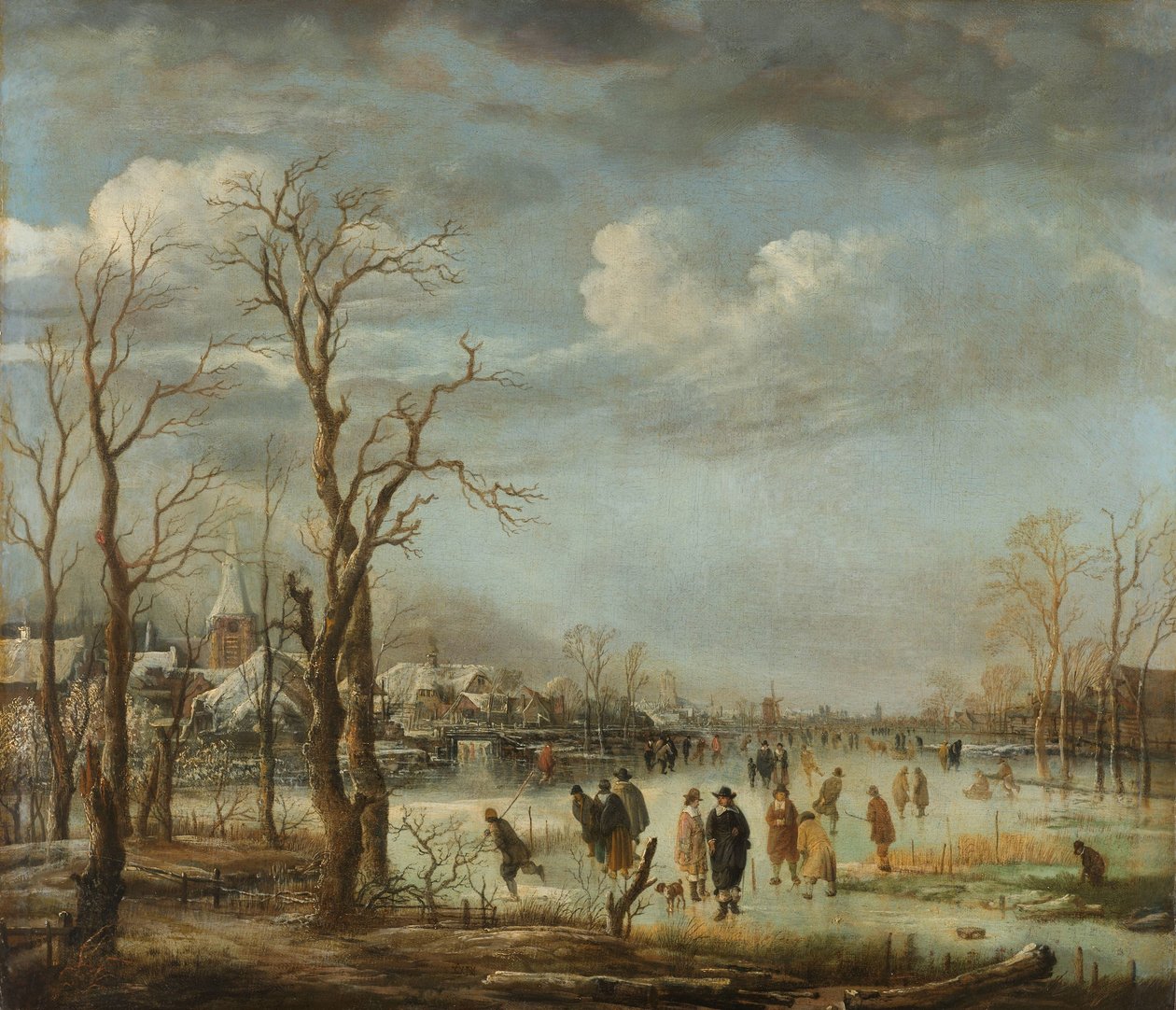 Folyókép télen, 1630-60 alkotó: Aert van der Neer