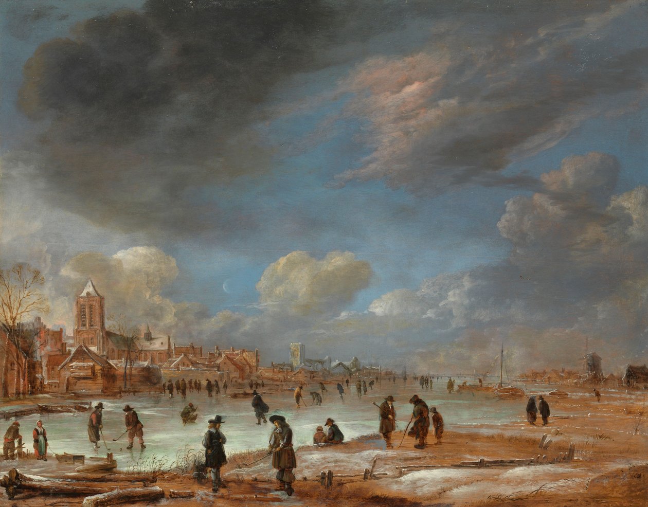 Folyókép télen, 1655-60 alkotó: Aert van der Neer