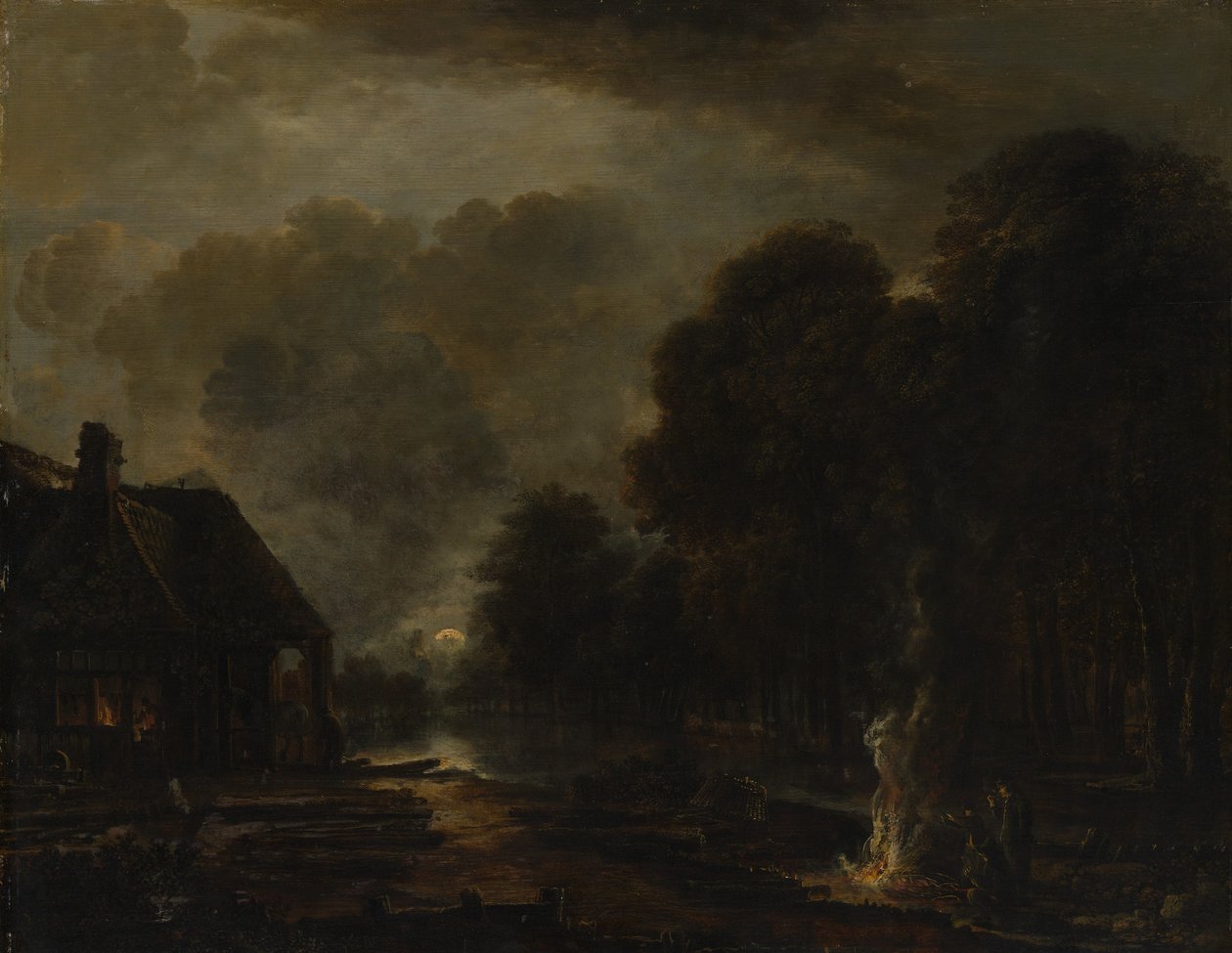 A patkolókovács, az 1650-es évek eleje vagy közepe. alkotó: Aert van der Neer