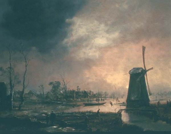 Téli táj alkotó: Aert van der Neer
