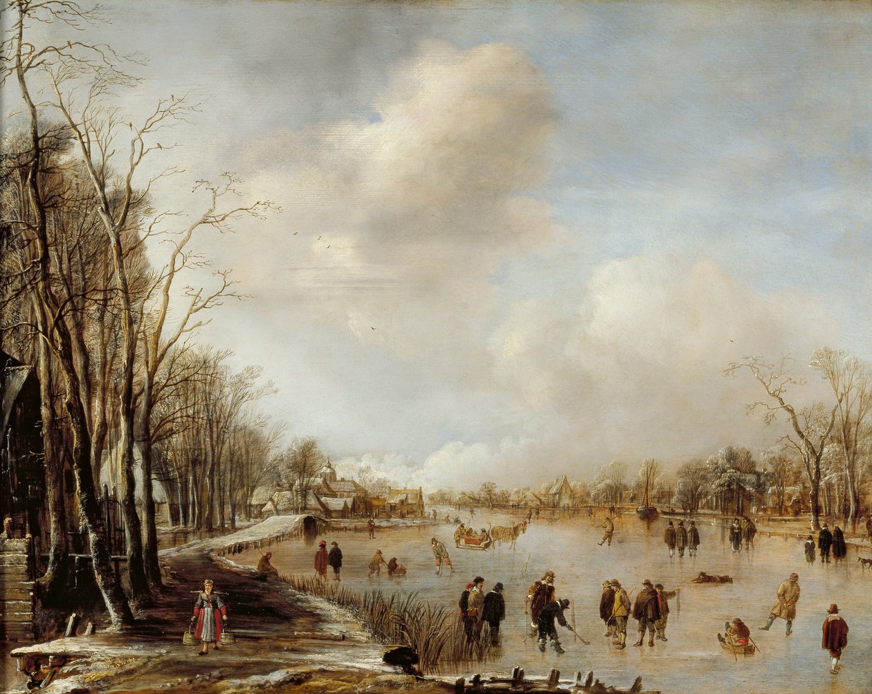 Téli táj, 1645 alkotó: Aert van der Neer