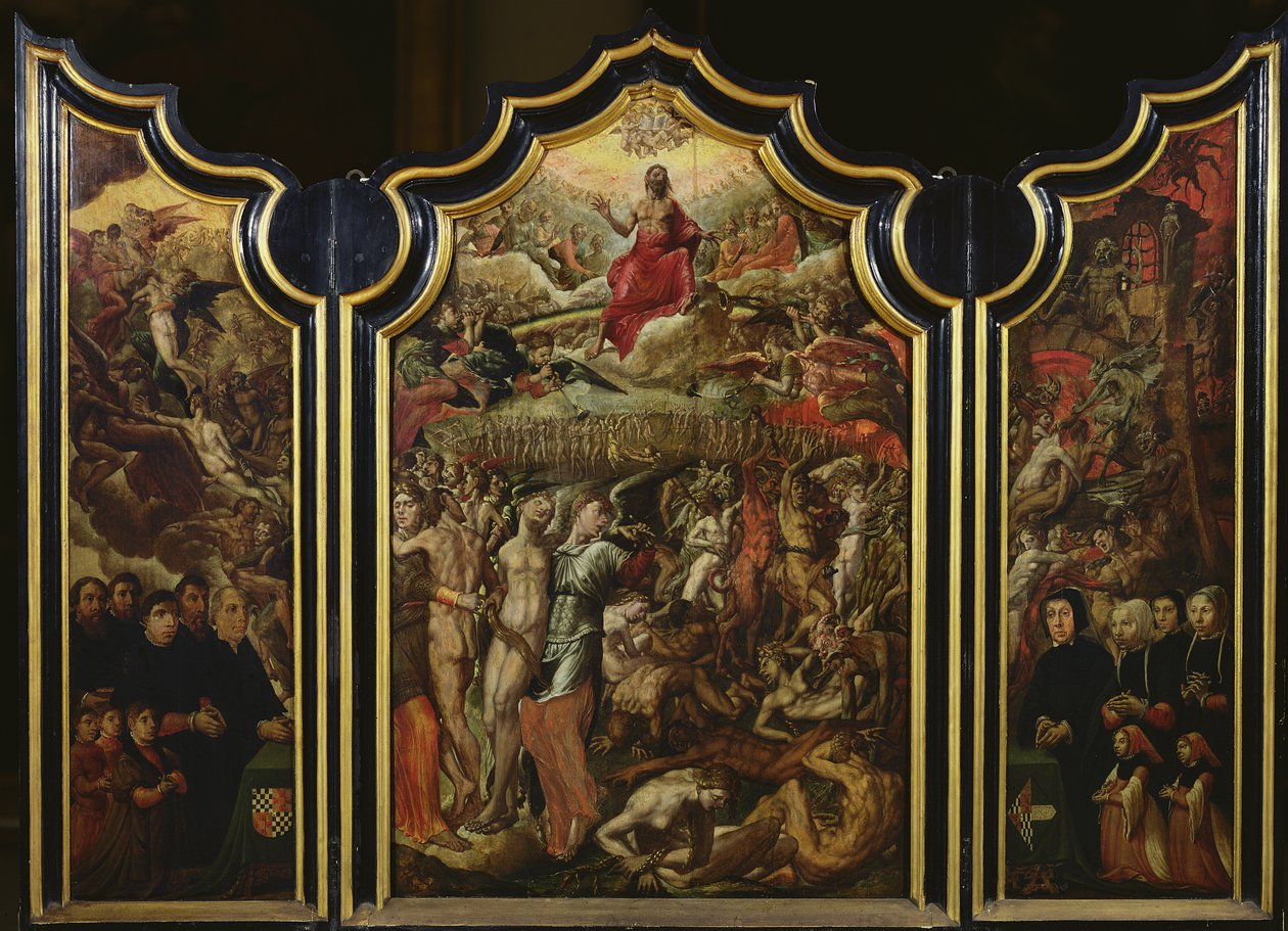 Az utolsó ítélet triptichonja, 1555 alkotó: Aertgen Claesz van Leyden