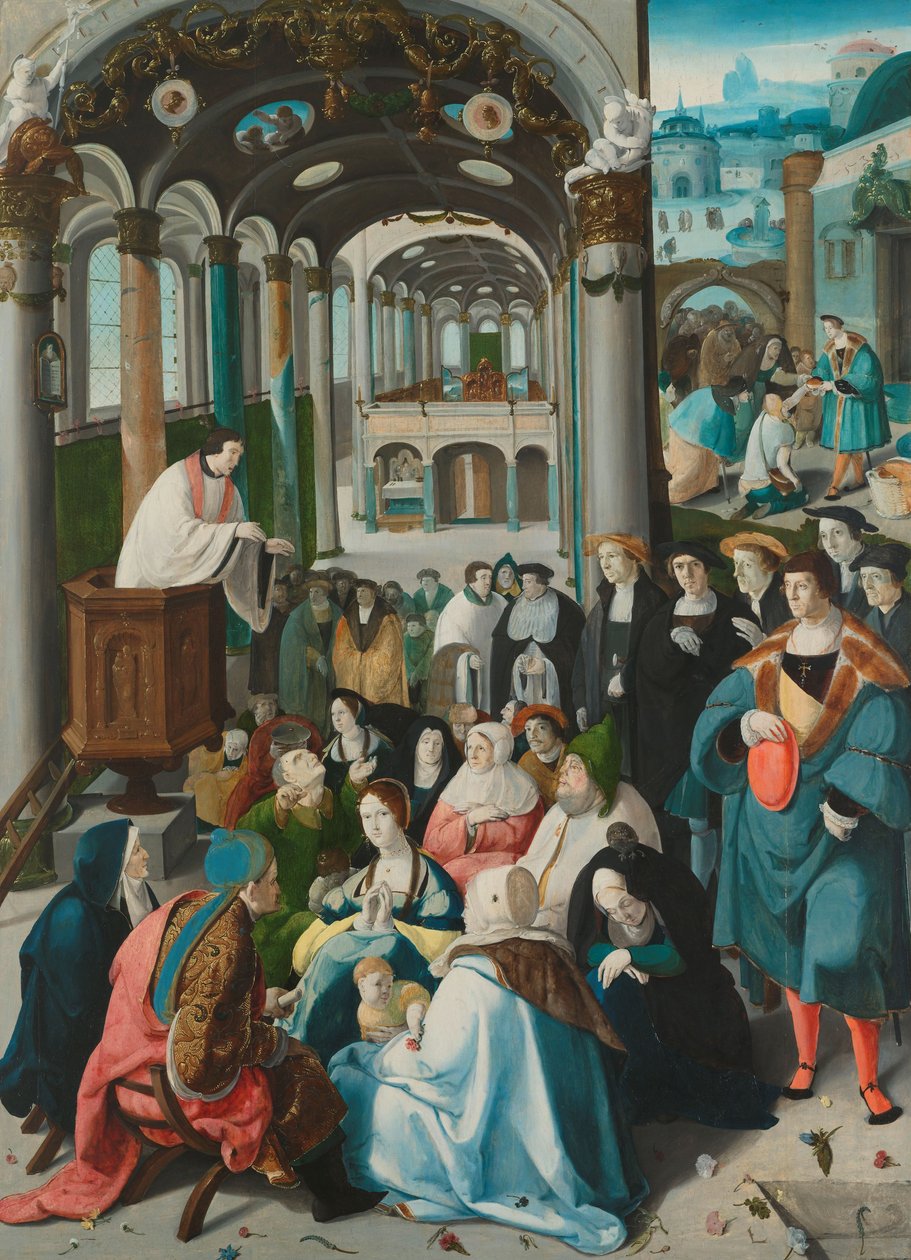Szent Antal elhívása, 1530 körül (olaj, tábla) alkotó: Aertgen Claesz van Leyden
