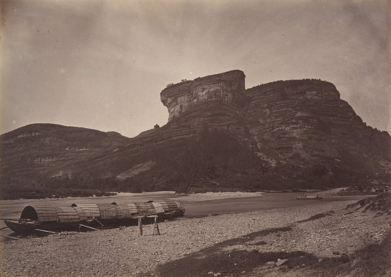 Tai-wang temploma Wu ü-ben a Sing Chang Tea Mart közelében, kb. 1869. alkotó: Afong Lai