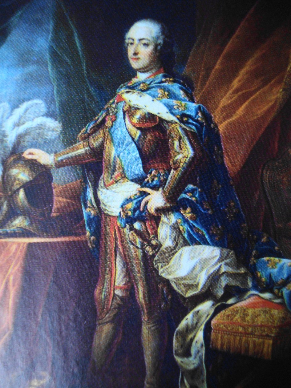 XV. Lajos francia portréja (1710-1774) alkotó: Charles Amedee Philippe van Loo