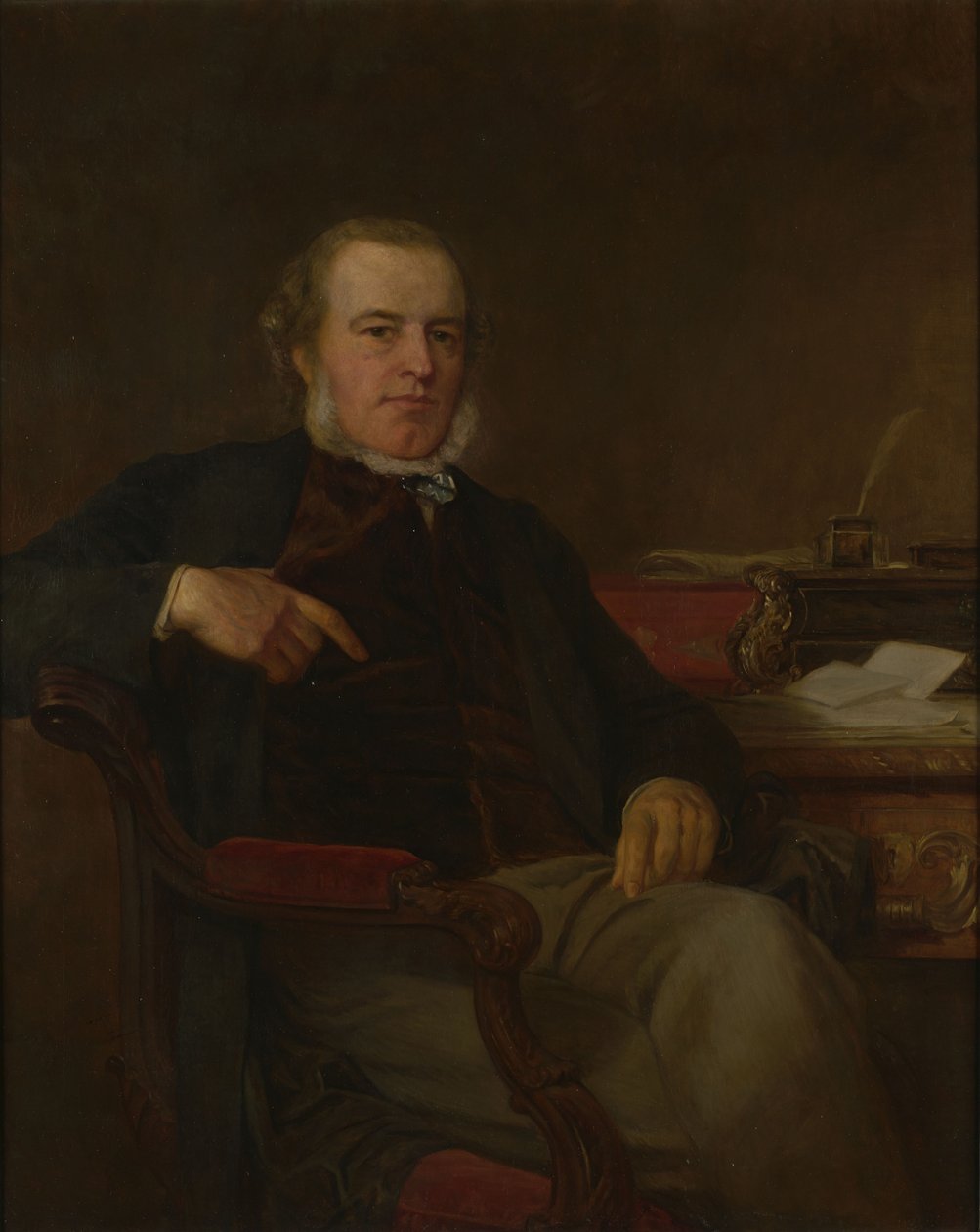 Henry Bruce, 1. báró Aberdare, brit politikus és belügyminiszter portréja (1815-1895) alkotó: After Henry Tanworth Wells