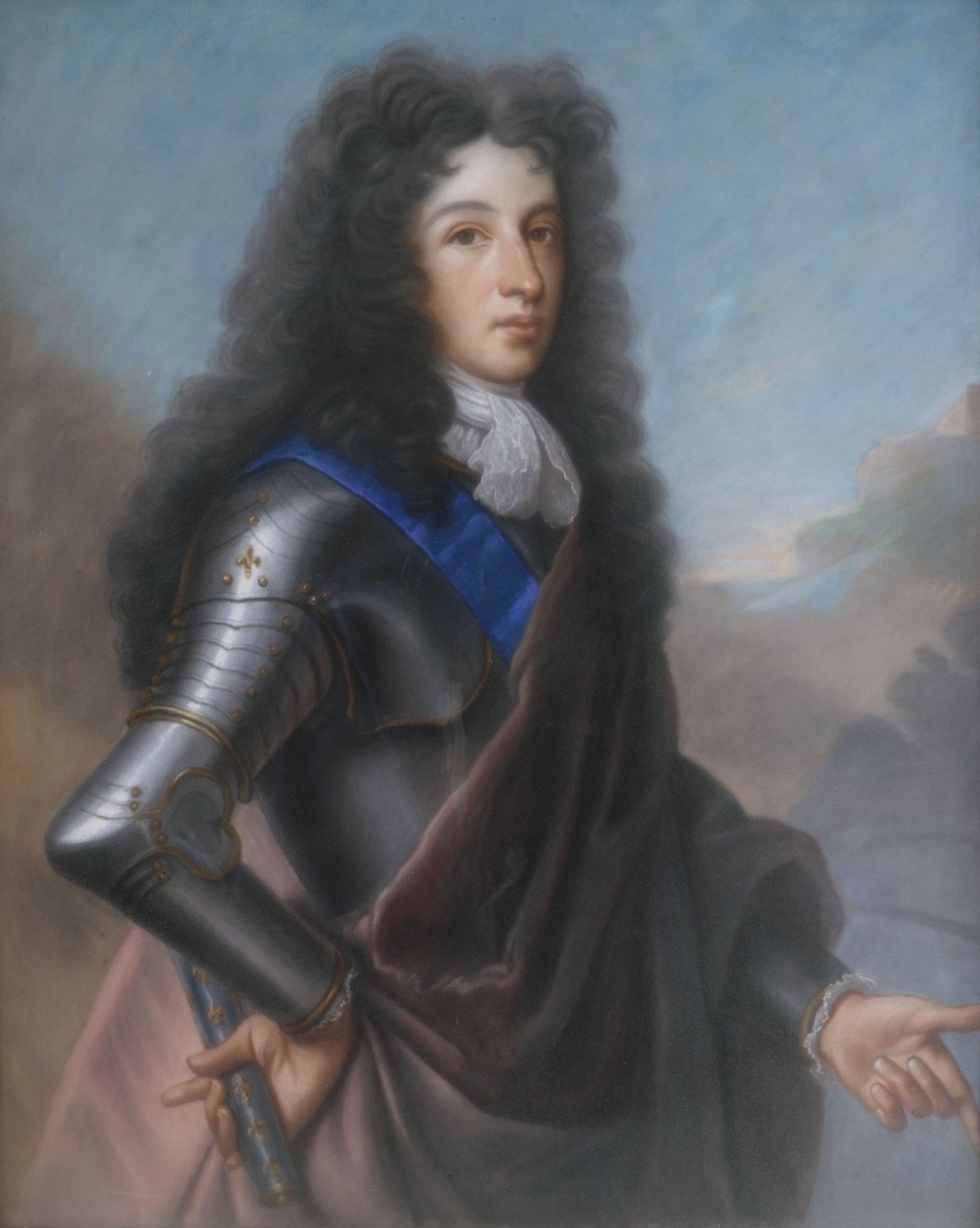 Lajos francia portré, Burgundia hercege (1682-1712) alkotó: After Joseph Vivien
