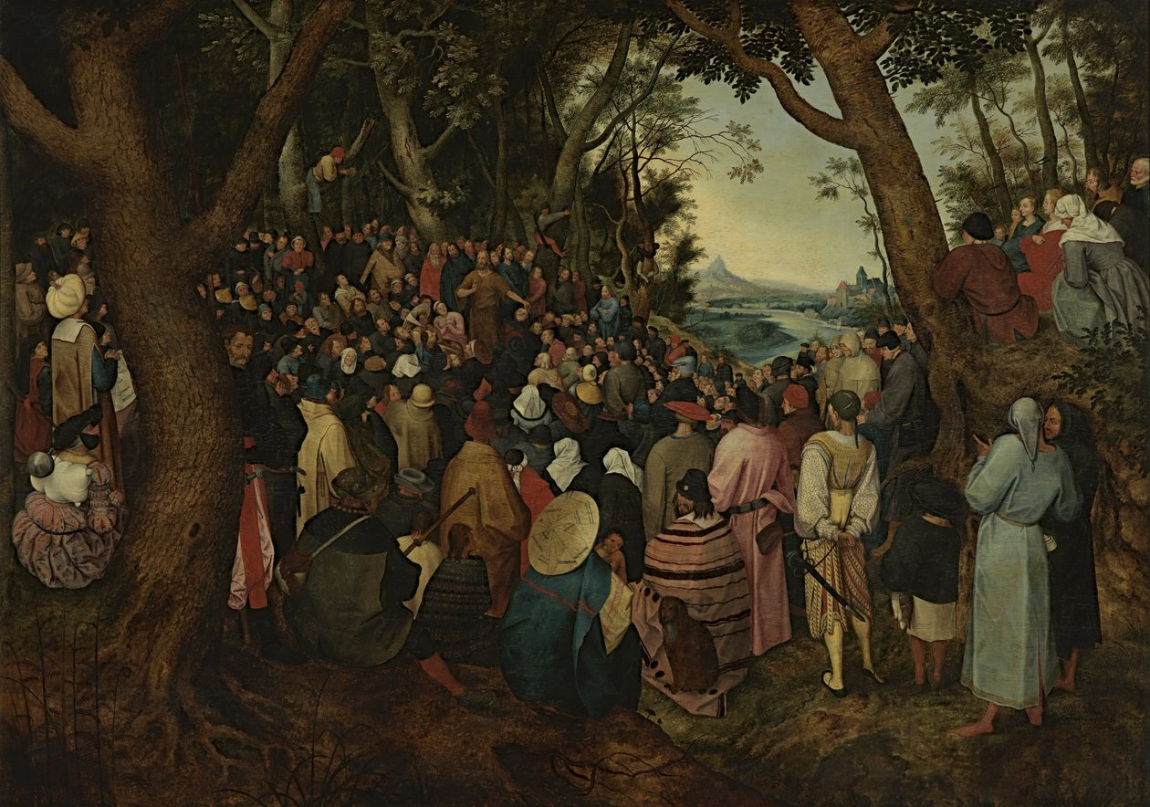 Szent János prédikál a tömegnek (másolat Pieter Bruegel, az idősebb után) alkotó: After Pieter Brueghel the Elder