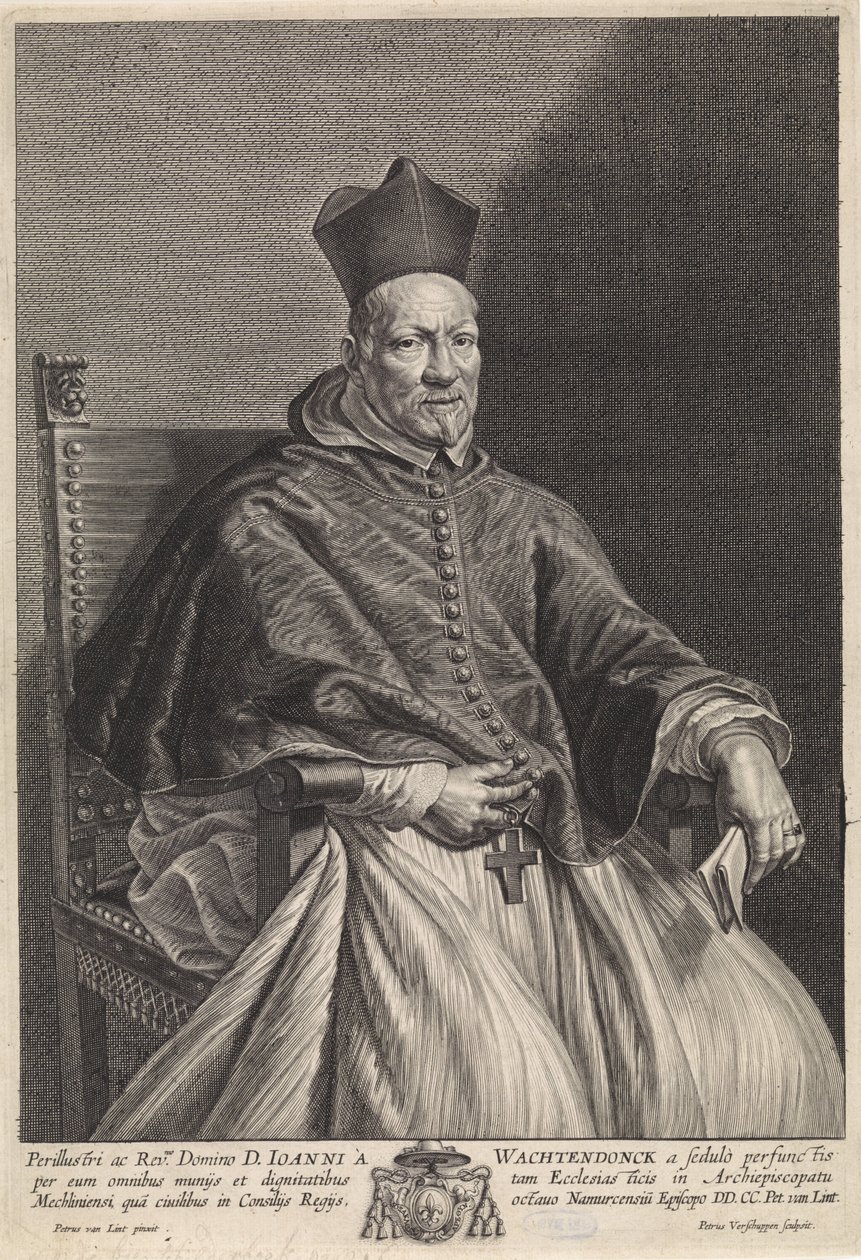 Johannes Wachtendonck püspök portréja alkotó: Pieter van Lint