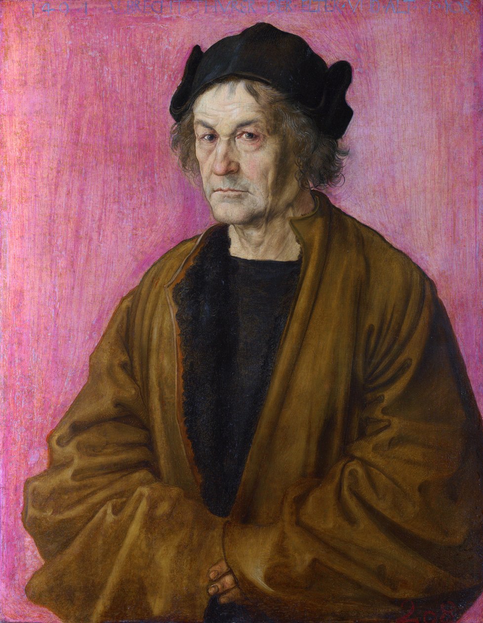 Német: Albrecht Dürer portréja Az idősebb Albrecht Dürer A festő apja alkotó: After Albrecht Dürer