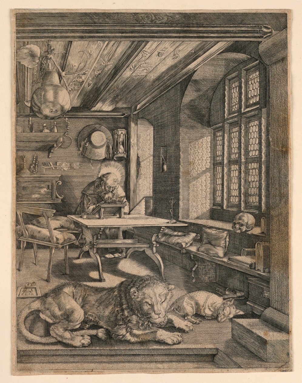 Szent Jeromos tanulmányában alkotó: After Albrecht Dürer
