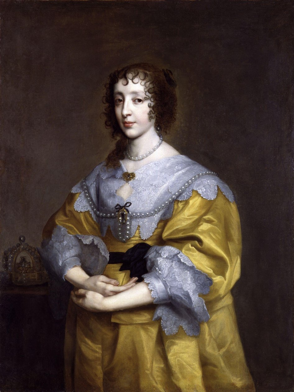 Bourbon Henrietta Mária, angol királynő portréja (1609-1669) alkotó: after Anthony van Dyck