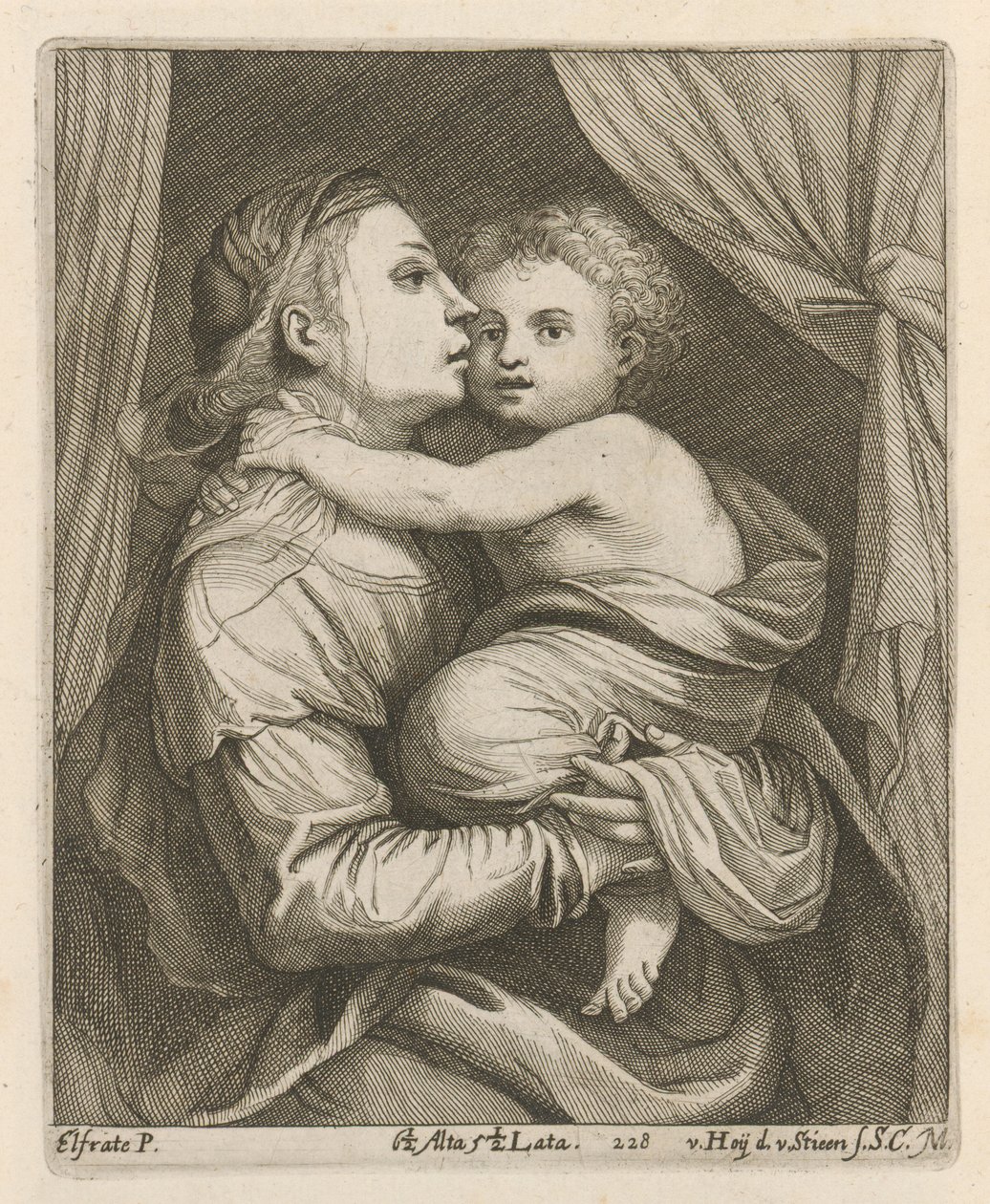 Madonna és gyermeke alkotó: After David Teniers the Younger