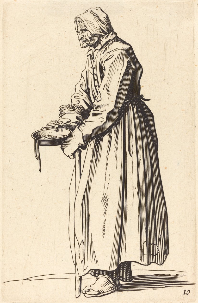 Koldusasszony Pánnal alkotó: After Jacques Callot