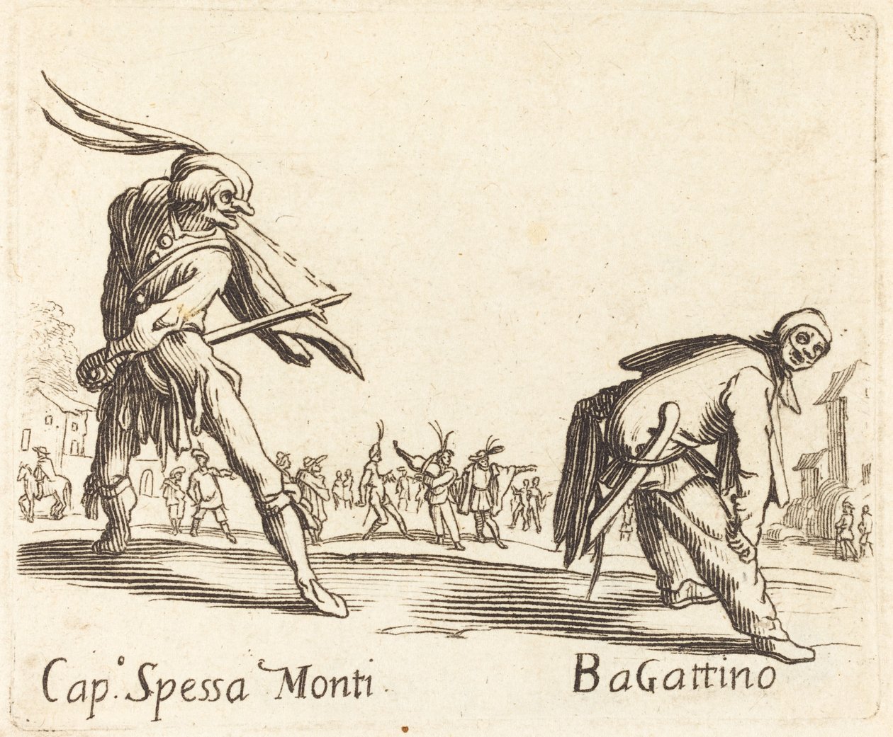 Cap. Spessa Monti és Bagattino alkotó: After Jacques Callot
