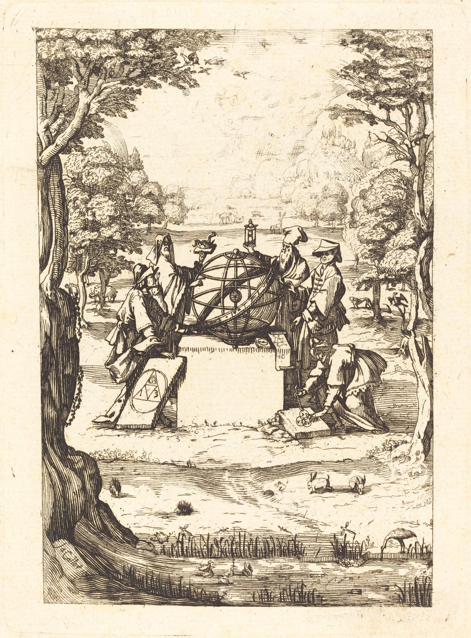 A Szent Kozmologia homlokzata (Cím az asztrológusokkal) alkotó: After Jacques Callot
