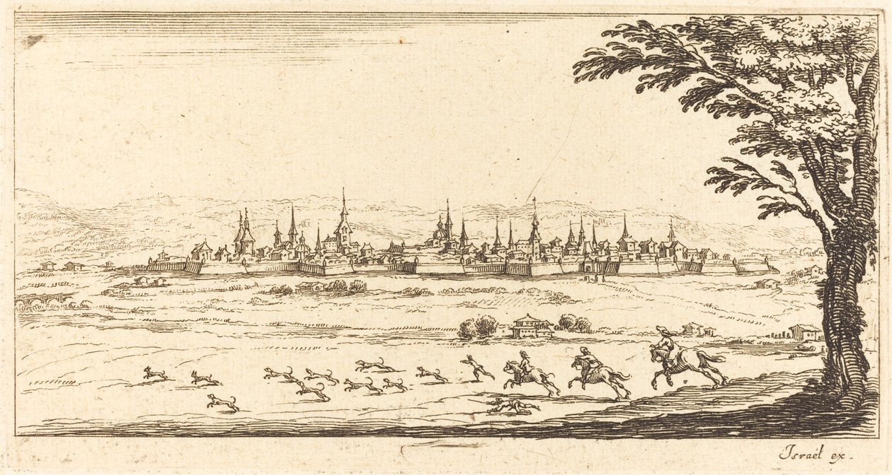 Nancy kilátása alkotó: After Jacques Callot