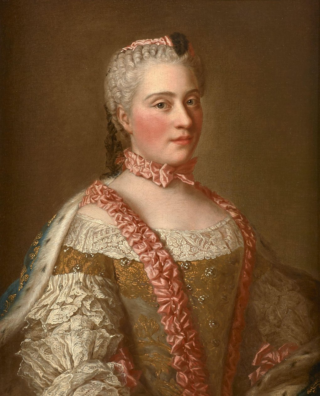 Jean Étienne Liotard után - Marie-Josèphe de Saxe portréja alkotó: after Jean Etienne Liotard