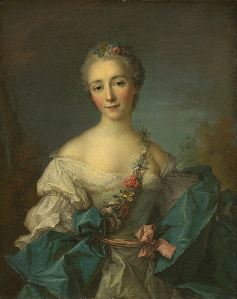 Egy fiatal nő portréja alkotó: After Jean Marc Nattier