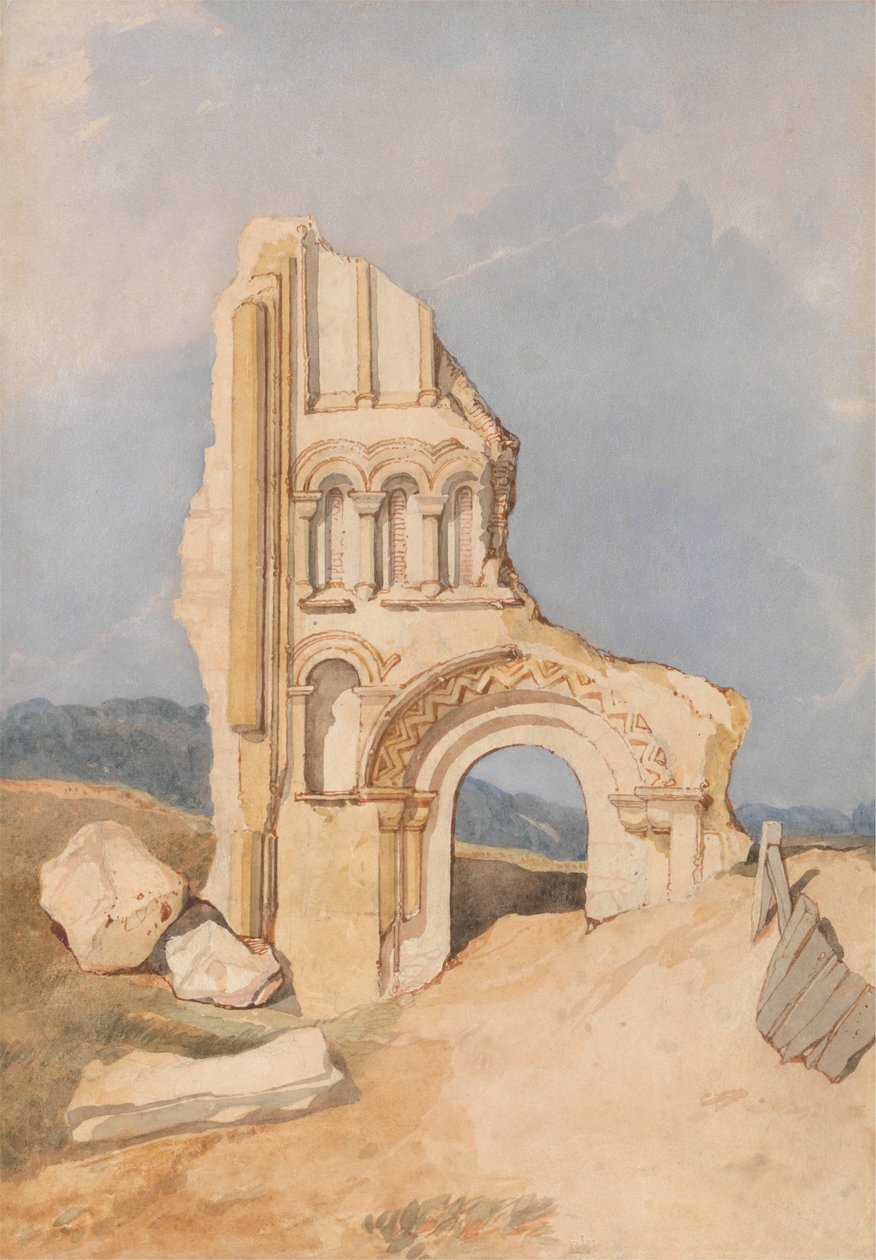 Egy normann templom romja alkotó: After John Sell Cotman