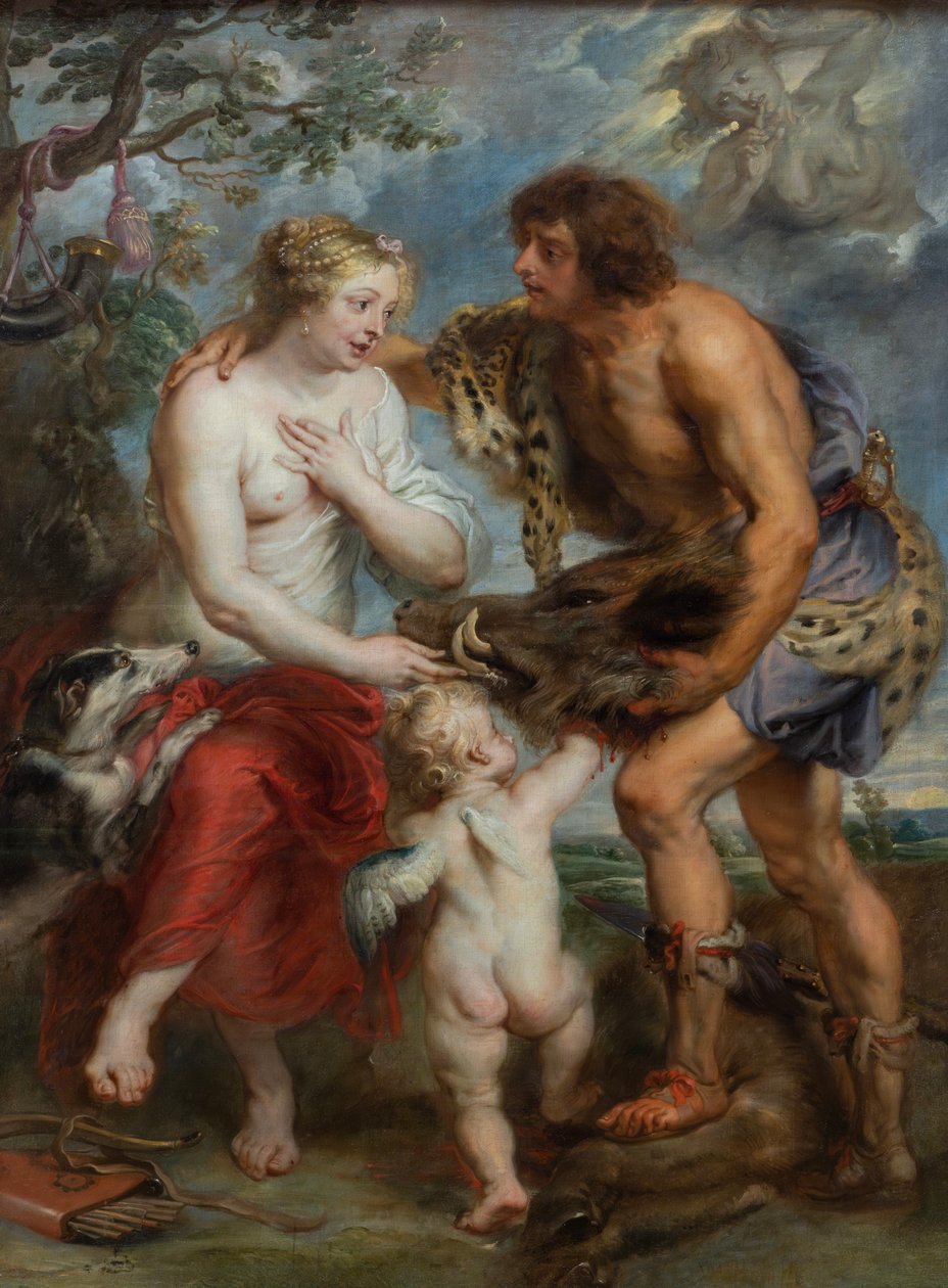 Német: Meleager und Atalante Meleager átadja a kalydóniai vaddisznó fejét Atalantának. alkotó: after Peter Paul Rubens